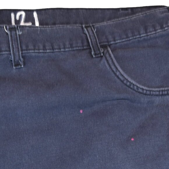 *Paint & Distressing* Carhartt FR Work Pants Navy 54x30 Flame Resistant Canvas - Picture 8 of 10